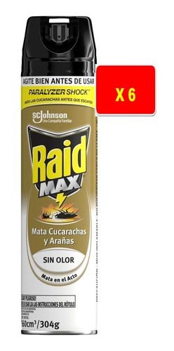 Mata Cucarachas _raid S/olor 360cm3 X 6 Unidades