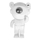 Projetor Night Light Astronauta Galaxy Star C/ Som Bluetooth