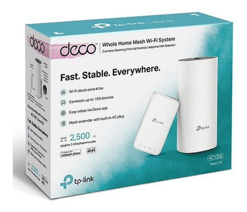 Repetidor Mesh Rompemuros Wifi 2nodos Ac1200 Deco E3 Tp-link