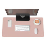 Mouse Pad 70x30cm Preto Deskpad Premium Em Couro Sintetico 