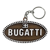 Chaveiro 3d Marca Bugatti C/ Argola 6cm Mdf Madeira Decorada Cor Decorado