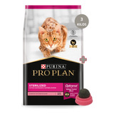 Alimento Para Gato Pro Plan Esterilizado 3kg