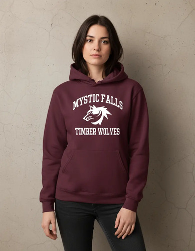 Sudadera Hoodie Vampire Diaries Mystic Falls Timberwolves
