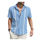 Camisa Cuban Camp Guayabera Para Hombre Mexicaribbean