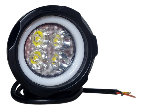 Faro Led Spot Ojo Ángel Luz Alta/baja/estrobo 40w Dually 2pz