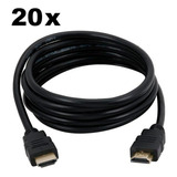 20x Cabo Hdmi 2mts 1080p Full Hd Ps4 Projetor Xbox Tv 4k 3d