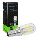 Lâmpada Filamento Led T22 Geladeira 1,5w 127v E14 Branc Frio