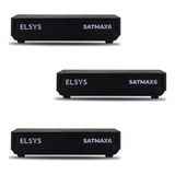 Kit 3 Receptores Satmax 6 100% Digital Via Satelite - Elsys