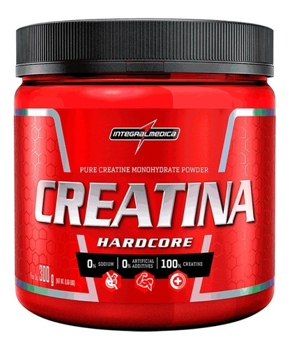 Creatina Hardcore Pure Creatine Monohydrate 300g Original Nf