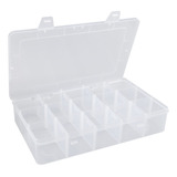 Hlotmeky Caja Organizadora De Plstico, 15 Rejillas Grandes,