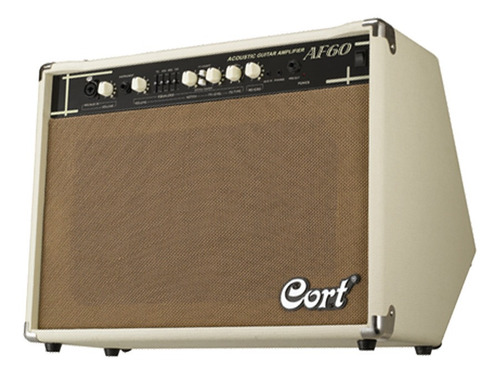Amplificador Cort Af Series Af60 Transistor Para Guitarra De 60w Color Crema 220v