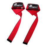 Tala Strap 100% Algodão P/ Treinos Pesados De Musculação Cor Vermelho