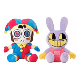 Kit 2 Boneco Pelúcia Pommi E Jax Circo Digi Coelho Palhaço