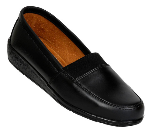 Zapato Cerrado Emilia Mujer Negro Piel 6020