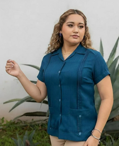 Guayabera Cubana De Dama. Mayakim. Somos Fabricantes
