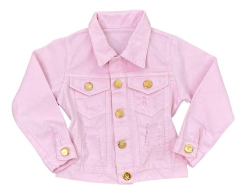 Jaquetinha Feminina Jeans Infantil Mini Diva Inverno Blogger