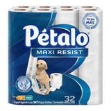 Papel H. Petalo Maxi Resist 32 Rollos De 247 Hojas Dobles