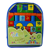 Bloques Madera Juguete Infantil Educativo Armatodo Mochila  