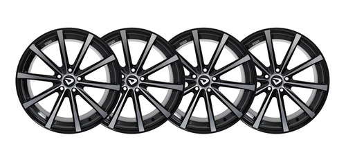 Kit 4 Llantas Volcano Monaco 18 Ford Mondeo 5x108 Focus