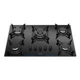 Fogão Cooktop Gás Itatiaia Midi Pop Art 5 Bocas Tripla Chama Preto 110v/220v