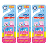 3 Fio Dental Infantil - Peppa Pig - 25m - Rosa - Dentalclean