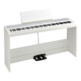 Piano Digital 88 Teclas Korg B2 Sp Usb Mueble 3 Pedales Blan