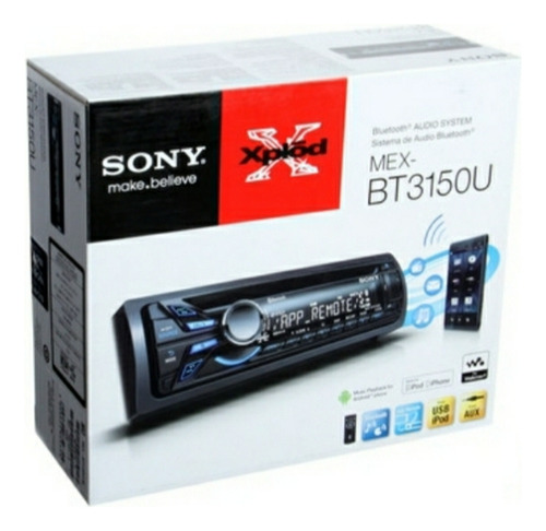Estereo Auto Sony Bt3150u Bluetooth Cd Aux Usb 