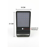 Luminária Publica Solar 100% 20w Com Sensor Bf Bivolt