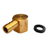 Niple Bronce Hi 1/2 Codo 90º Conector Espiga Pipa 1/4