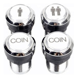 Pack Botone Arcade 1 Player Y 2 Player + 2 Coin + Led 12v