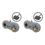 Kit 2 Controles Super Nintendo Snes  Famicom