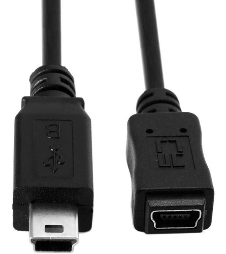 Cable De Extension Mini Usb Macho A Hembra | 1,5 M / Negro