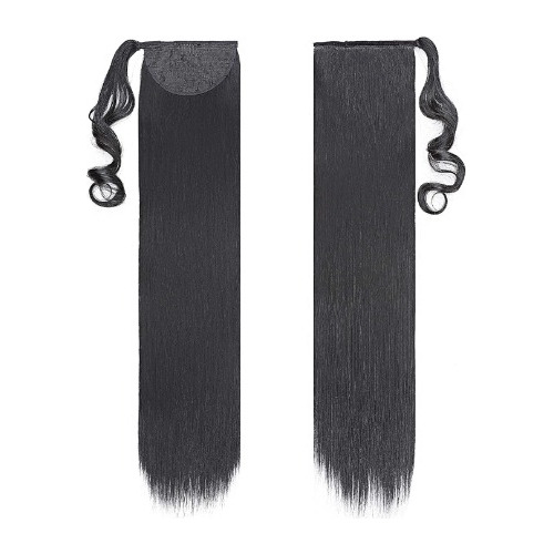 Postizos Extenciones Liso De Cola Con Velcro (cierre Magico)