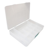 Box Com 11 Divisórias 28x17cm Caixa Organizadora Plástico Cor Transparente