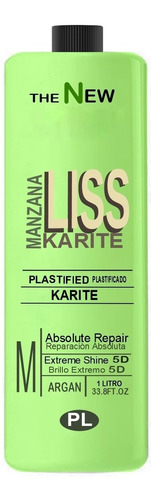 Alisado Defenitivo Manzana Brasilero Plastificado 1 Litro