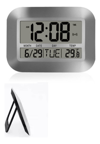 Reloj De Pared Lcd Silencioso