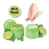 Kit Sal Exfoliante Y Crema Para Pies Extracto Menta Y Limón