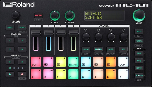 Groovebox Roland Mc-101 C/caja D,ritmos, Secuenciador Y Efec