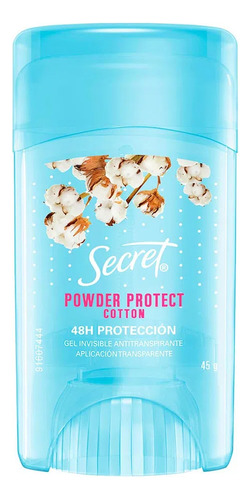 Desodorante Em Barra Secret Powder Protect Cotton 45g