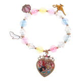 Pulsera Princesas Sirenita Cenicienta Bella Jazmín Disney