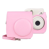 Funda De Piel Rosa Integral Para Fujifilm Instax Mini 7+