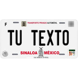 Placas Auto Metalicas Personalizadas Sinaloa 2020