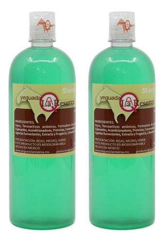2 Shampoos Yeguada Verde Sabila Para Que Crezca El Cabello 