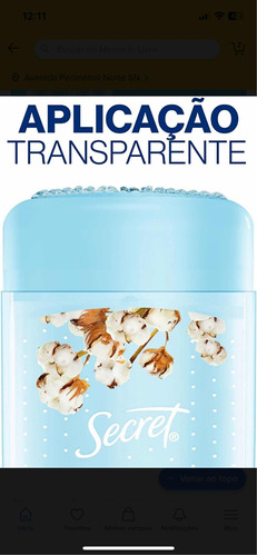Desodorante Em Gel Antitranspirante Secret