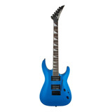 Guitarra Eléctrica Jackson Js Series Js22 Dka Dinky De Álamo Blue Brillante Con Diapasón De Amaranto