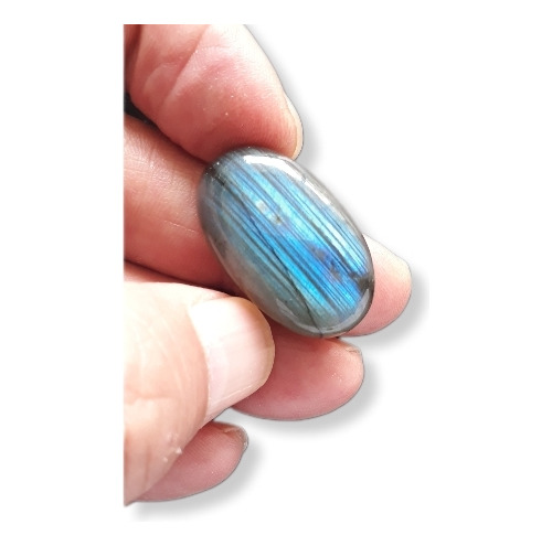 Labradorita Ovalo Natural Cabochon  Destellos Azules