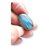 Labradorita Ovalo Natural Cabochon  Destellos Azules