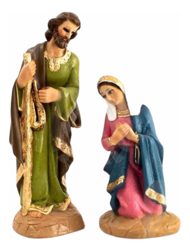 José Y Maria + Niño Dios Navideño 60cm (resina Fina)