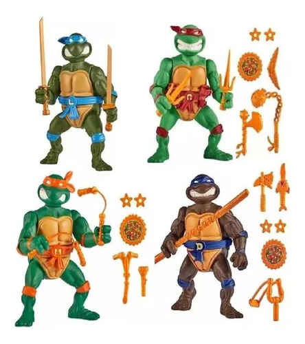 Tortugas Ninja Mutantes Clasicas Accesorios 10 Cm Playking