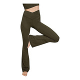 Pantalones De Yoga Sólidos Ajustados De Cintura Alta